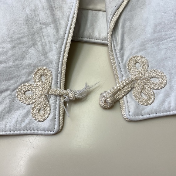 White NorthBeach leather Jacket from the 1980s in very good condition. - Picture 7 of 8